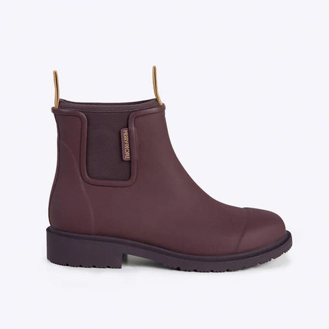 Merry People Bobbi Wellington Boot In Dark Cherry