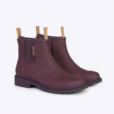 Merry People Bobbi Wellington Boot In Dark Cherry