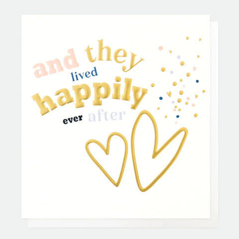 Caroline Gardner Gifts NFR004 Happily Ever After Wedding Card