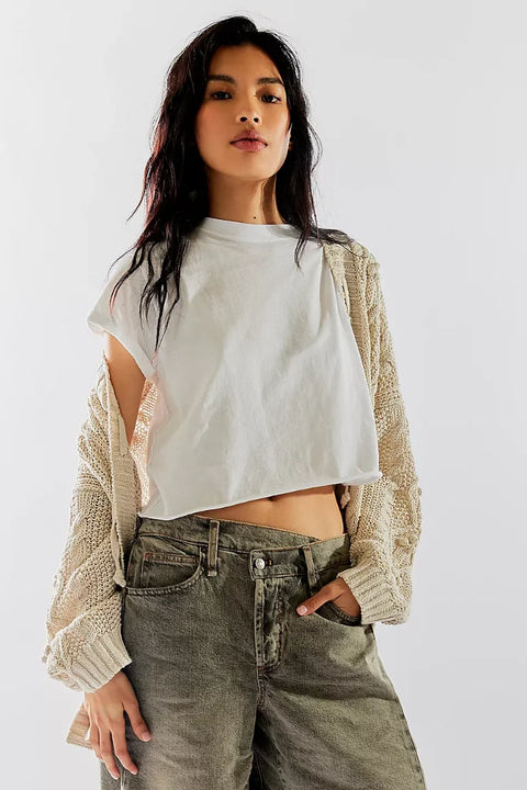 Free People The Perfect Tee in White