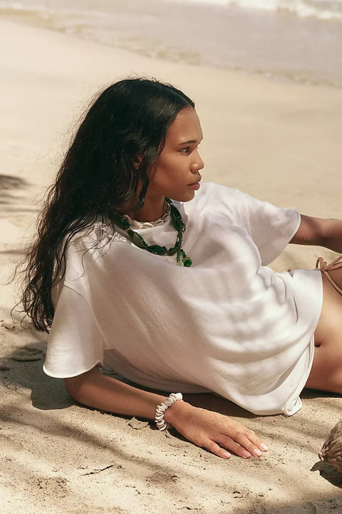 Free People Nina Tee in Ivory