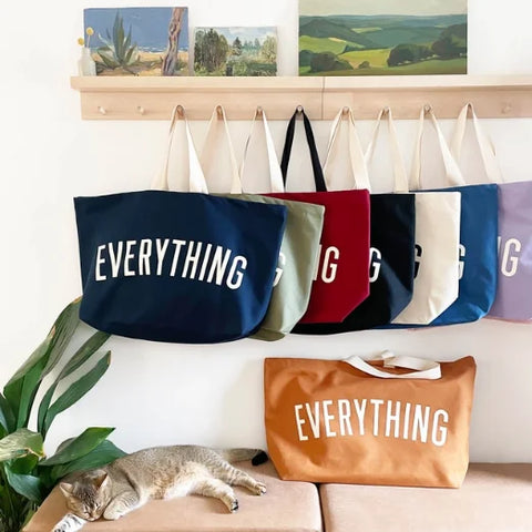 Alphabet Bags Everything - Stone REALLY Big Bag