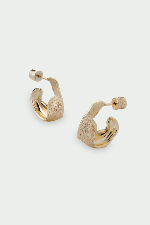 Tutti & Co EA701G Wave Earrings