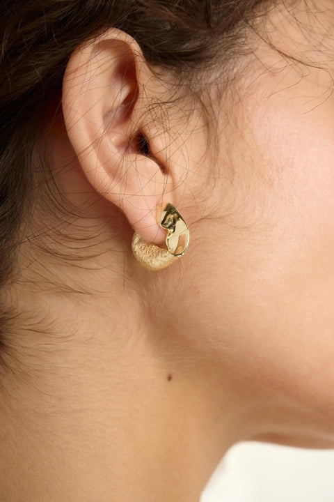 Tutti & Co EA701G Wave Earrings