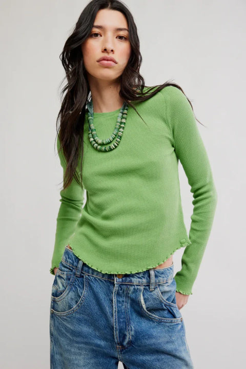 Free People Easy Does It Tee In Jade