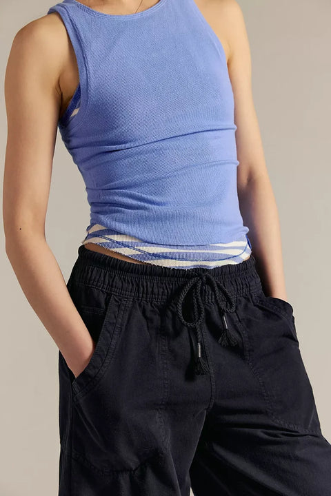 Free People Easy Peasy Pull On Jeans In Black