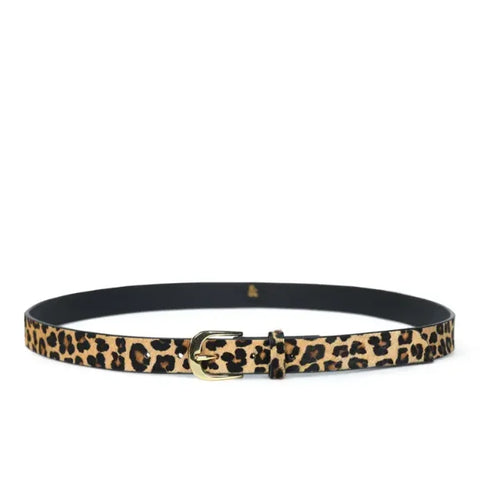 bell&fox Erina Leather Belt - Small Leopard Print