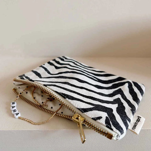 Rose In April Marie Purse Zebrou Greige