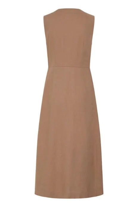 B Young Falakka Button Dress 2 In Woodsmoke