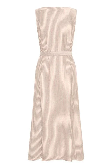 B Young Falakka Button Dress 2 In Woodsmoke Stripe