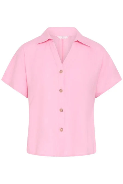 B Young Falakka Cap Sl Shirt In Parfait Pink