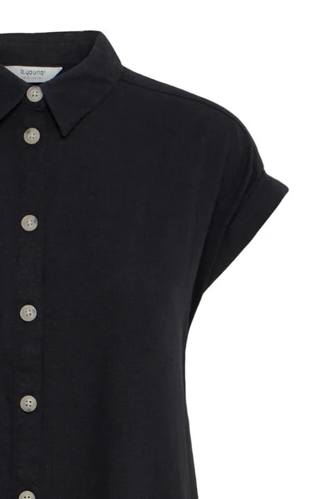 B Young Falakka Ss Shirt Dress In Meteorite