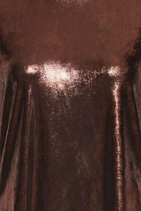 Fransa Franny Tee 1 Short Sleeve T-Shirt In Chocolate Metallic