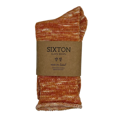 Sixton London Fargo Single Socks In Rust