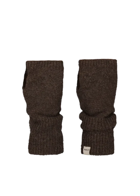 Barts Fhearna Fingerless Gloves Dark Brown