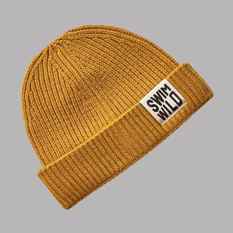 The Cornish Studio Fishermans Knit Hat Mustard