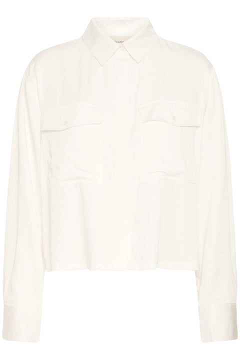Fransa Emma Shirt In Blanc De Blanc