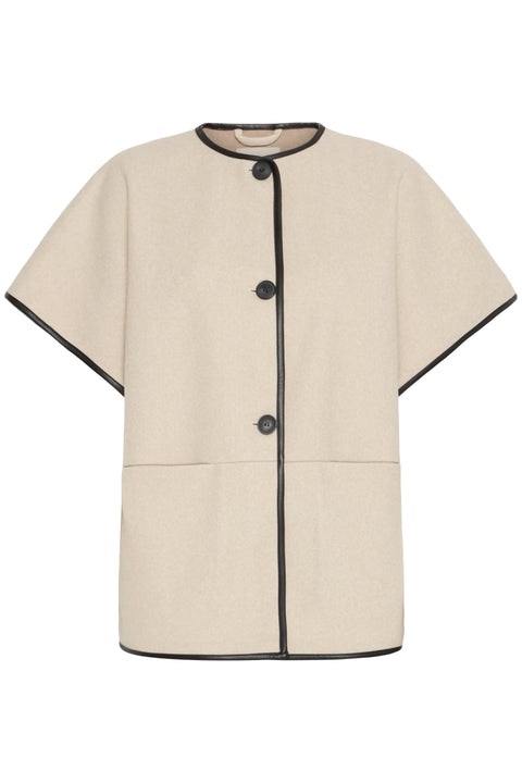 Fransa Elisabeth Waistcoat In Limestone Melange