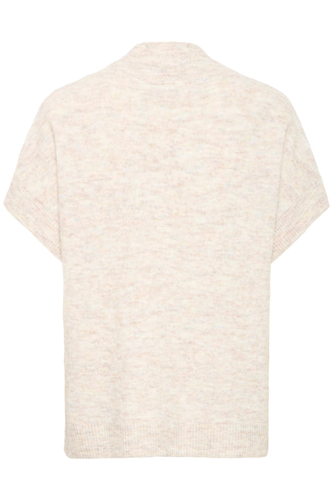 Fransa Sanny Waistcoat In Oatmeal Melange