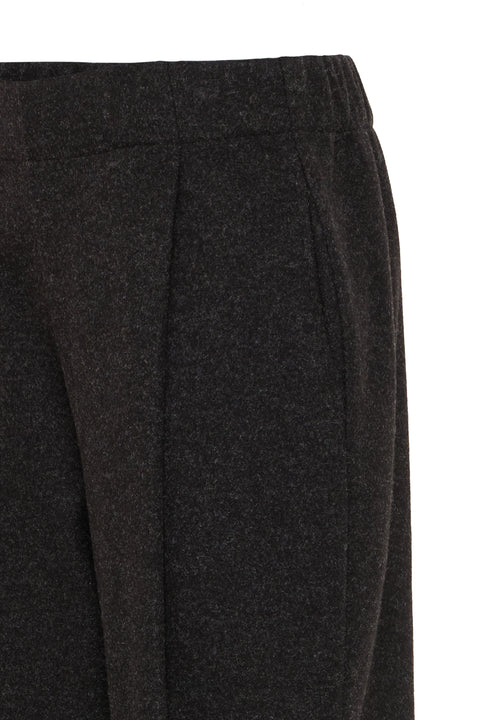 Fransa Minta Pants In Charcoal Grey melange