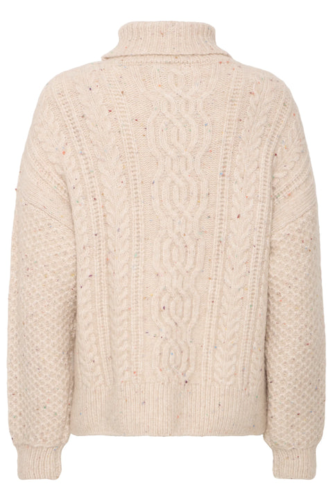 Fransa Ellea Pullover In Oatmeal Melange