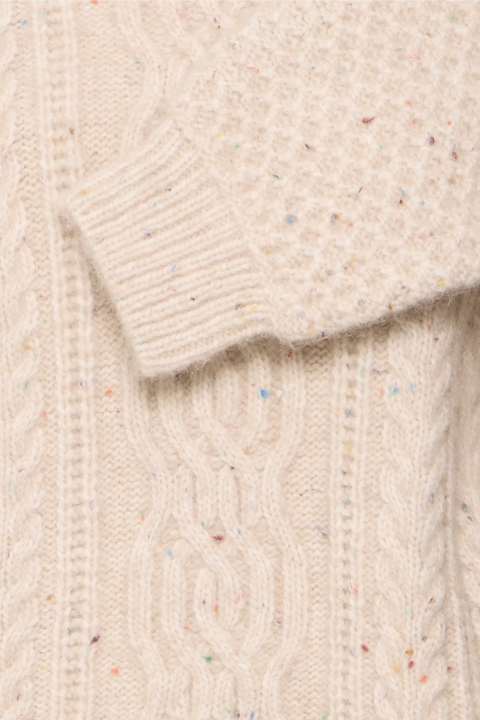 Fransa Ellea Pullover In Oatmeal Melange
