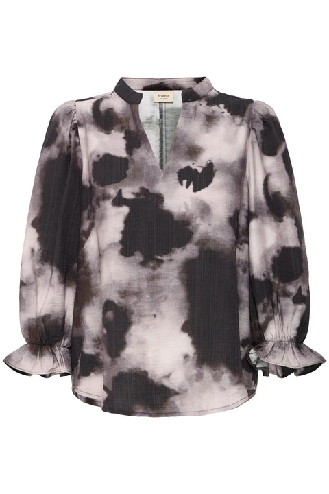 Fransa Lainey Blouse In Pumicestone Ghost