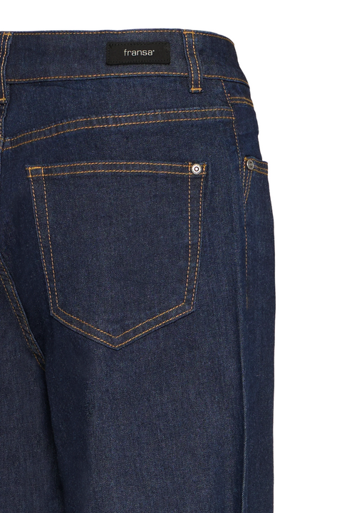 Fransa Chicago Hanna Jeans In Raw Blue Denim