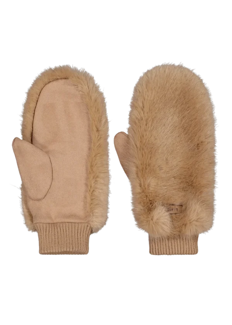 Barts Fur Mitts Light Brown
