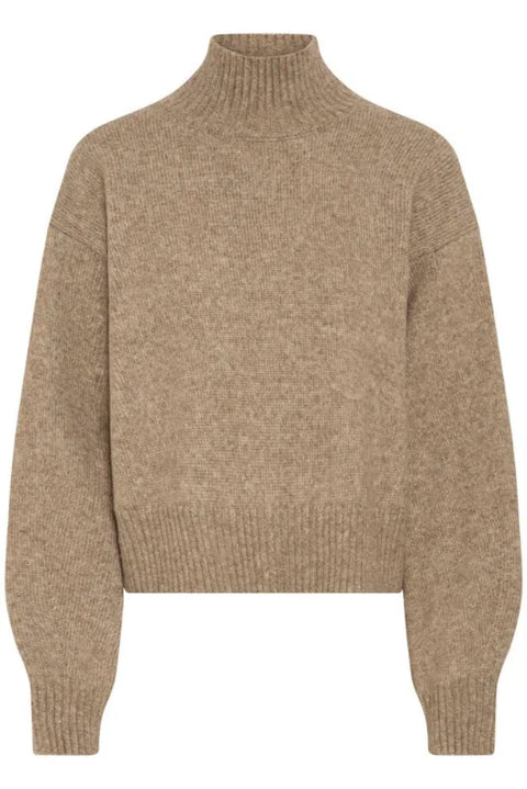 Fransa Gigi Pullover In Moon Rock Melange