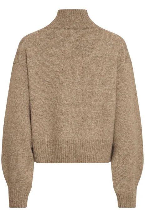 Fransa Gigi Pullover In Moon Rock Melange