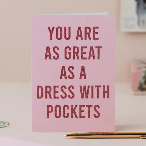 Oh Squirrel GL37 Great as a Dress with Pockets' Card