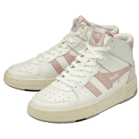 Gola Clb534Wk Gola Allcourt High White/Chalk Pink