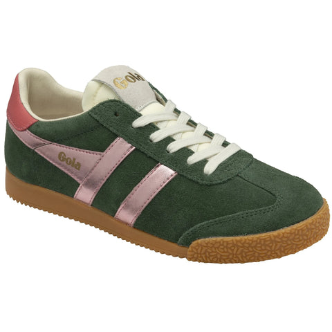 Gola CLB790NK Elan Glitz Trainer Evergreen/Pink/Coral