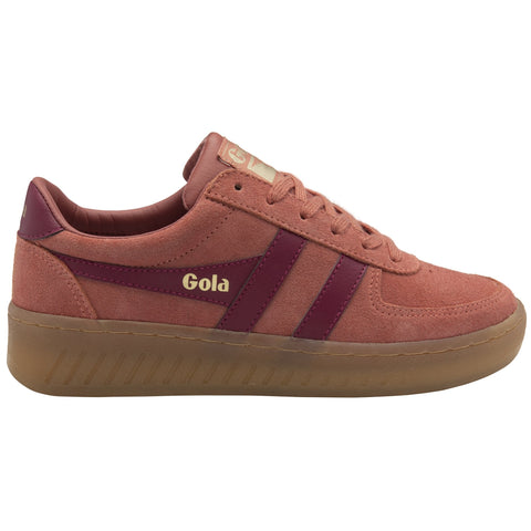 Gola CLA589CK Grandslam Suede TrainerClay/Cerise/Gum