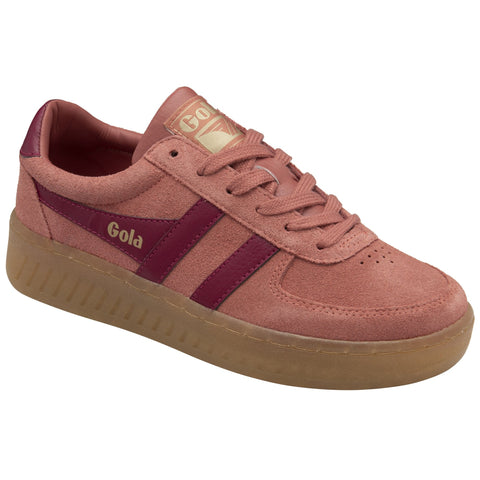 Gola CLA589CK Grandslam Suede TrainerClay/Cerise/Gum