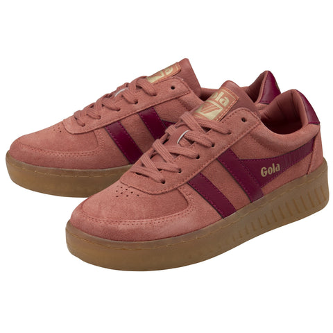 Gola CLA589CK Grandslam Suede TrainerClay/Cerise/Gum
