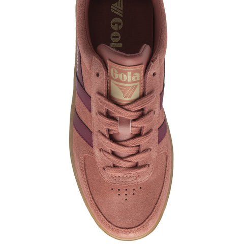 Gola CLA589CK Grandslam Suede TrainerClay/Cerise/Gum