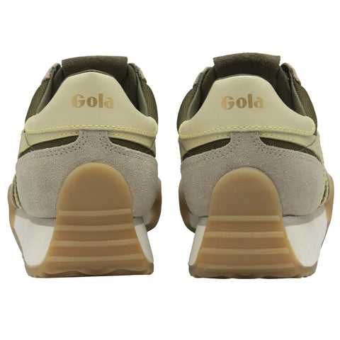 Gola CLB797NC Pacer Trainer Khaki/Bone/Buttermilk