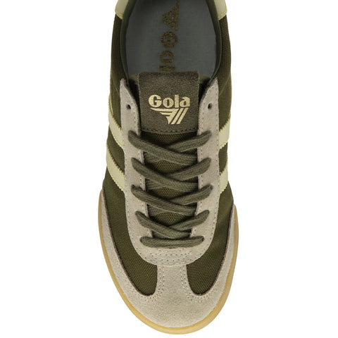 Gola CLB797NC Pacer Trainer Khaki/Bone/Buttermilk