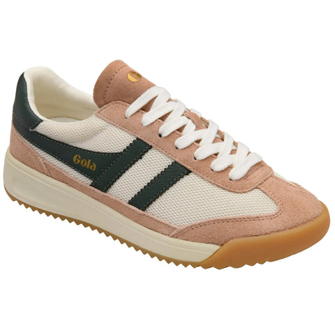 Gola CLB782WC Tornado '88 Mesh Trainer Off White/Cameo/Dark Khaki