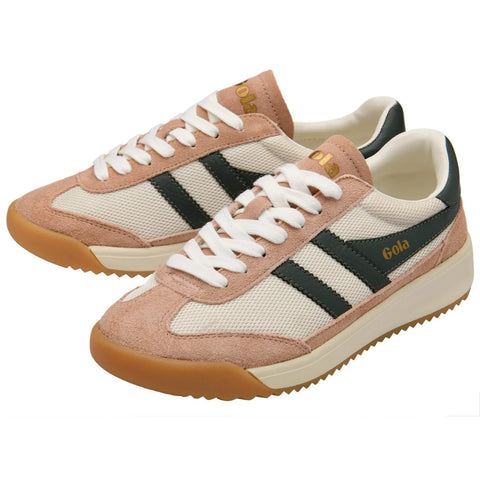 Gola CLB782WC Tornado '88 Mesh Trainer Off White/Cameo/Dark Khaki