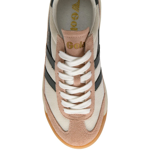 Gola CLB782WC Tornado '88 Mesh Trainer Off White/Cameo/Dark Khaki