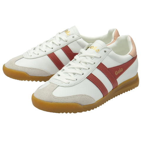 Gola CLB622WU Torpedo Leather White/Clay/Pearl Pink