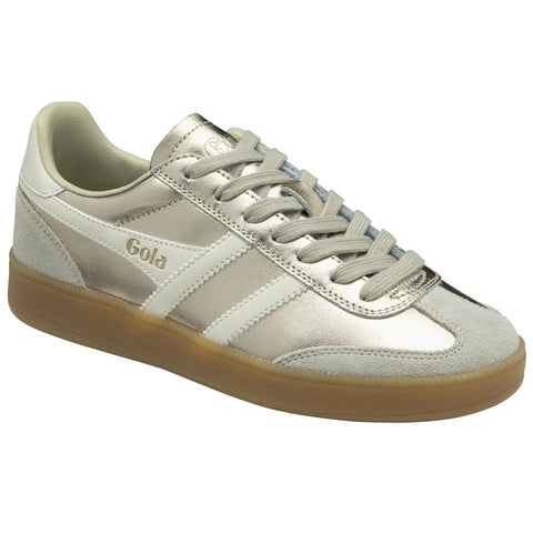 Gola CLB783YW Viper Metallic Trainer Gold/Off White/Gum