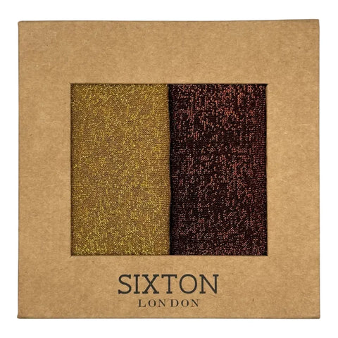 Sixton London Gold & Bronze Rio sock box duo