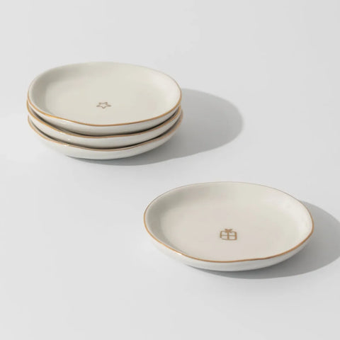 One & Eight 2842 Trinket Dishes Gold Present