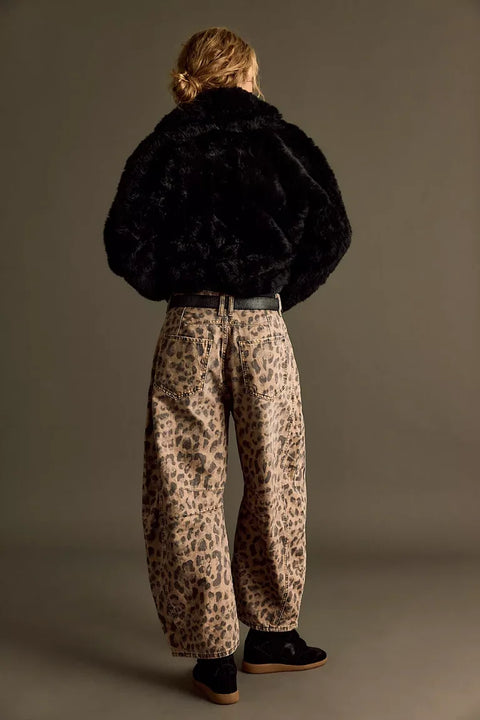 Free People Good Luck Printed Barrel In Brown Sugar Combo