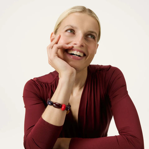 Vanessa Baroni VB2604AUB Unique Flex Bracelet Aubergine