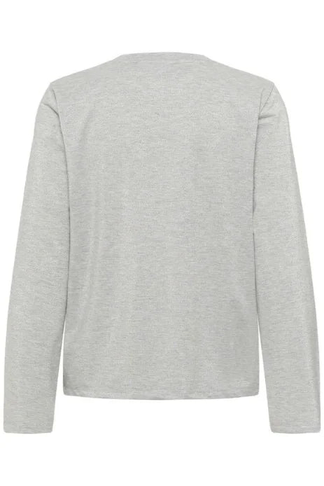 Saint Tropez Haga Blouse In Pearl Grey Melange